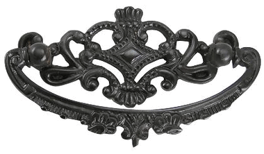 4 1/8 Inch Solid Brass Ornate Victorian Pull COPPER MOUNTAIN HARDWARE