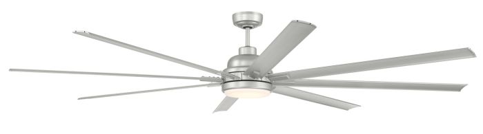 ##Antique Hardware## 84" Rush in Painted Nickel w/ Painted Nickel Blades