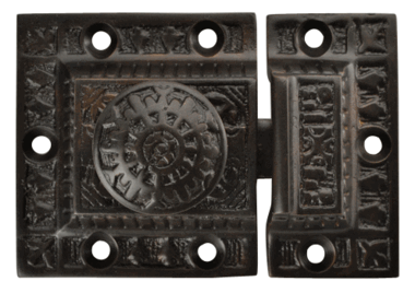 3 Inch Long Windsor Pattern Lost Wax Cast Cabinet Latch COPPER MOUNTAIN HARDWARE
