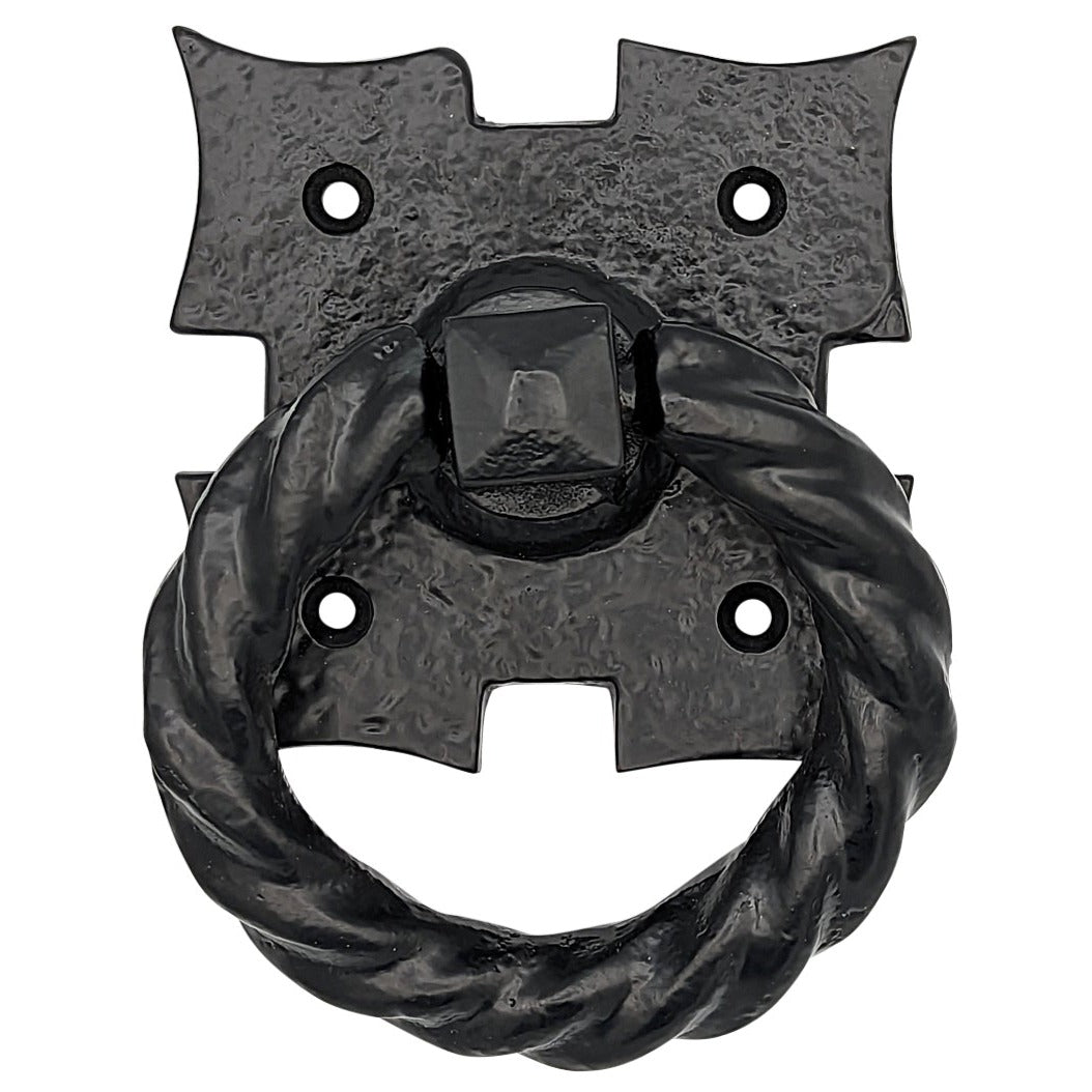 4 1/8 Inch Solid Iron Medieval Style Door or Drawer Pull COPPER MOUNTAIN HARDWARE