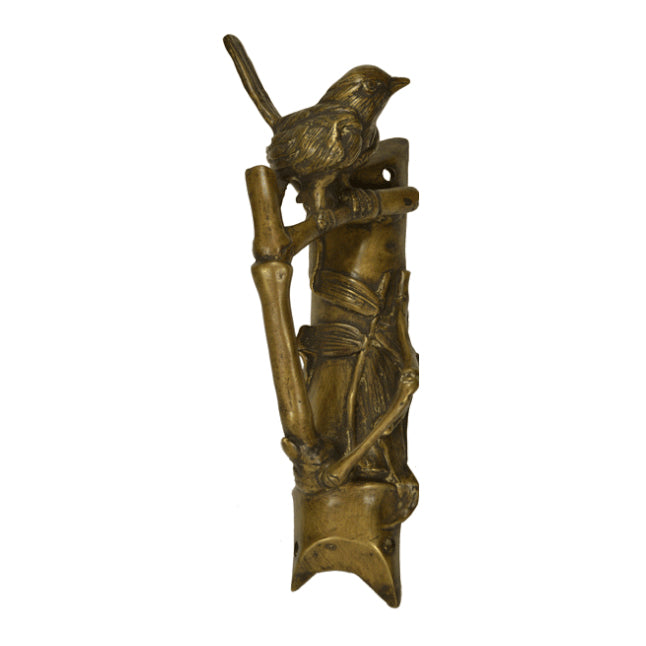 Solid Brass Bamboo and Wren Bird Pulls