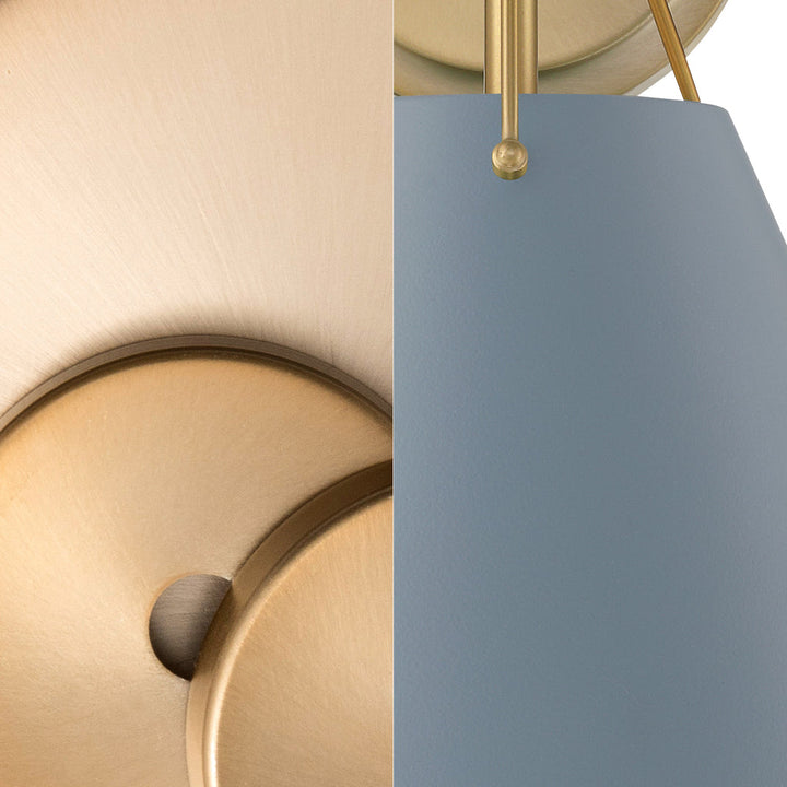 Crystorama Crystorama Xavier 6 Light Vibrant Gold + Blue Chandelier