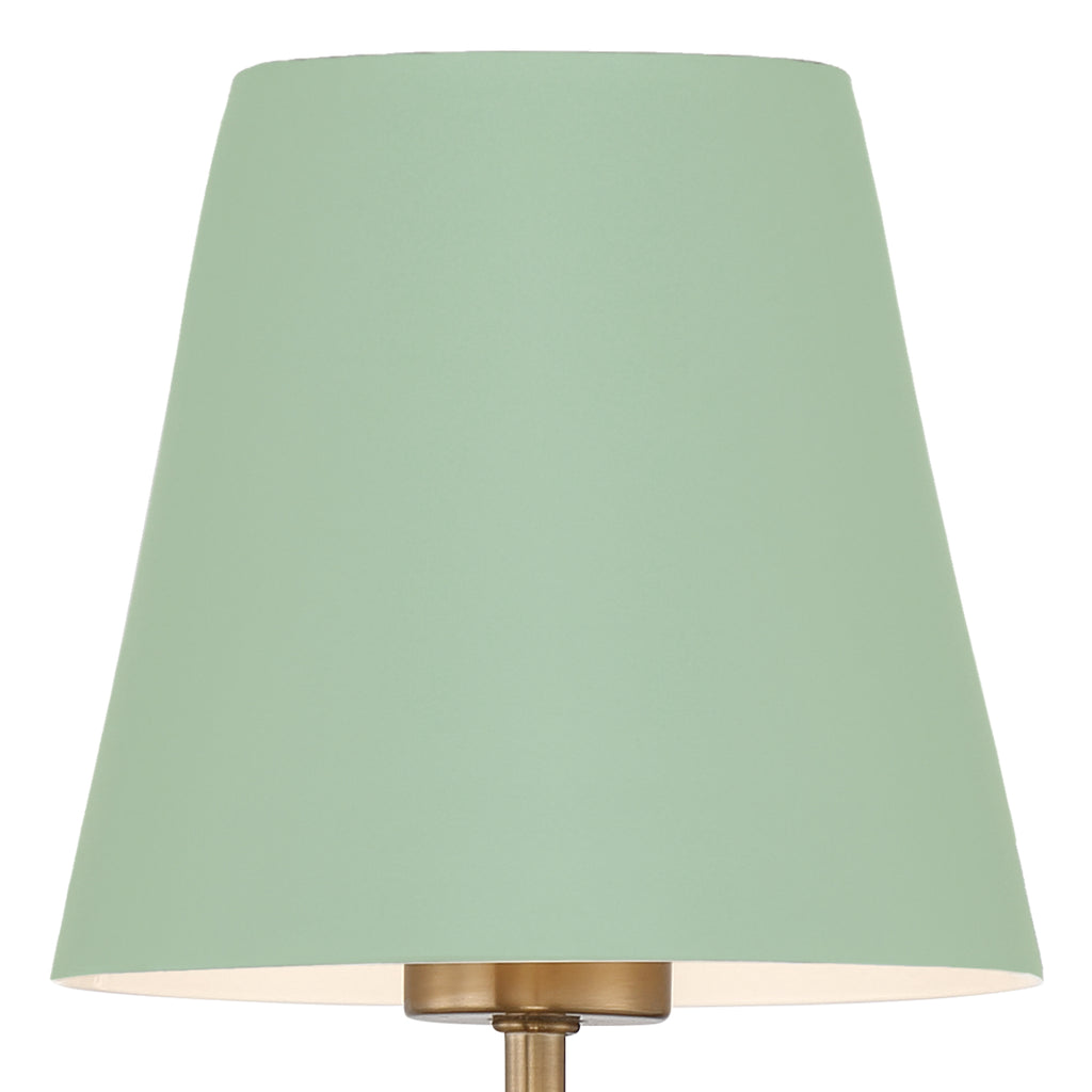 Crystorama Crystorama Xavier 2 Light Vibrant Gold + Green Chandelier