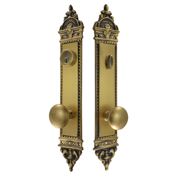 COPPER MOUNTAIN HARDWARE L'Enfant Style Single Door Deadbolt Entryway Set in Several Finishes