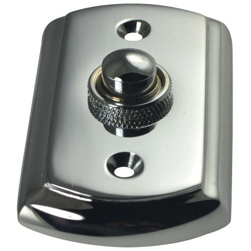 3 1/8 Inch Solid Brass Traditional Doorbell Button