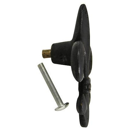 1 5/8 Inch Fleur de Lis Cabinet & Furniture Knob