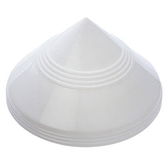 Art Deco Glass Shade Overhead Light Fixture (Polished Chrome Finish) COPPER MOUNTAIN HARDWARE