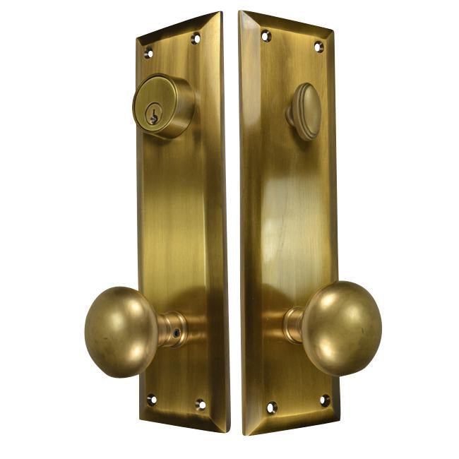 COPPER MOUNTAIN HARDWARE Quaker Style Single-Door Deadbolt Entryway Set Several Finishes