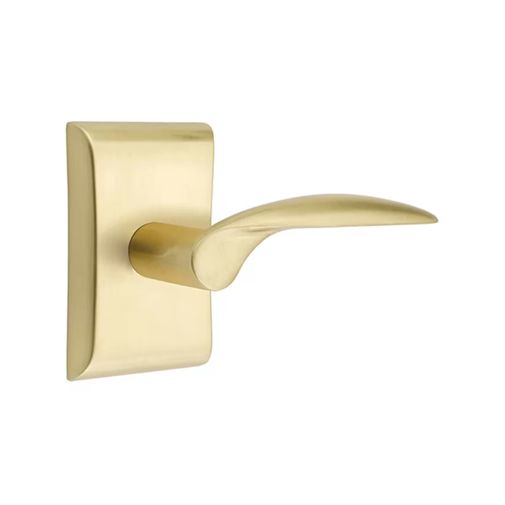 Emtek Solid Brass Mercury Lever With Neos Rosette (Several Finish Options)