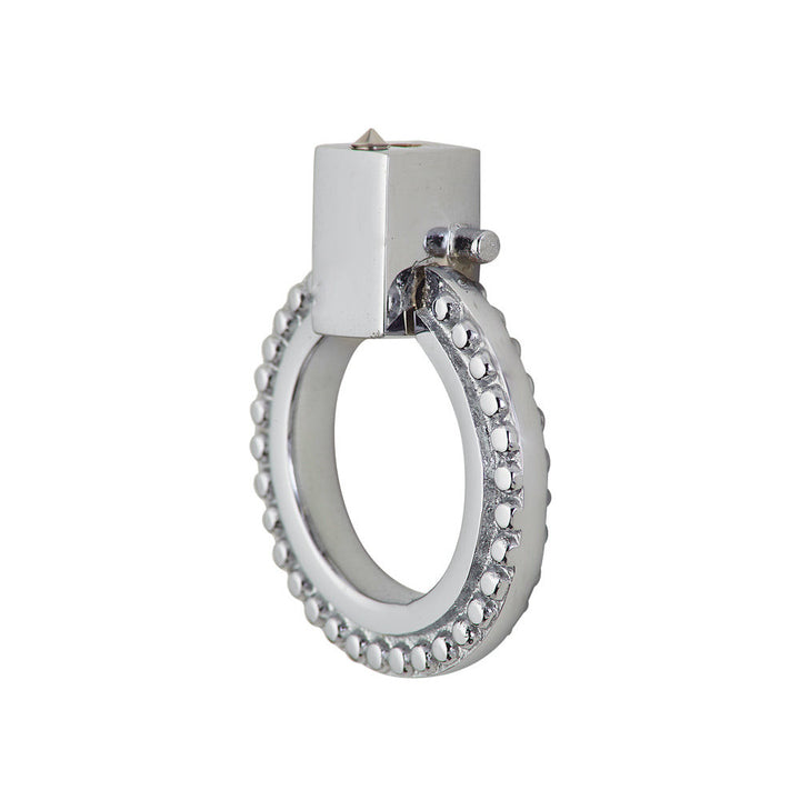 2 Inch Solid Brass Beaded Drawer Ring Pull