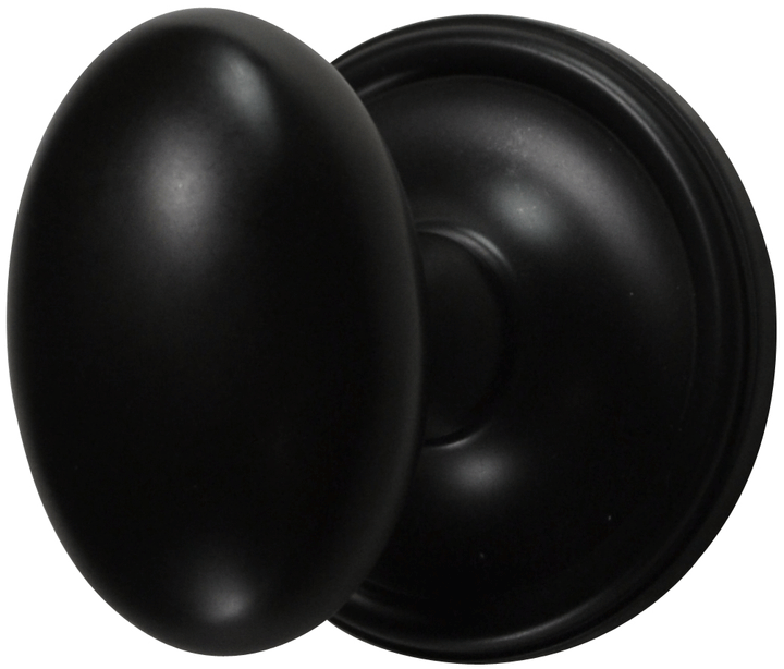COPPER MOUNTAIN HARDWARE Solid Brass Egg Door Knob Set in Several Finishes