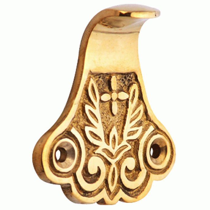 Solid Brass Laurel Wreath Sash Lift