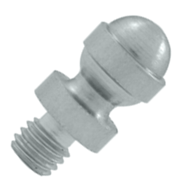 1/2 Inch Solid Brass Acorn Tip Cabinet Finial (Brushed Chrome Finish) DELTANA