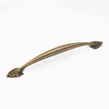 18 5/8 Inch (15 Inch c-c) Corinthian Cabinet Pull (Redington Brass Finish) SCHAUB