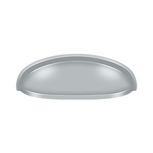4 1/2 Inch Solid Brass Elongated Shell Cabinet & Furniture Cup Pull (Several Finishes Available) DELTANA