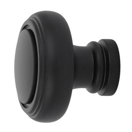 1 5/8 Inch Solid Brass Norwich Cabinet Knob (Flat Black Finish) EMTEK